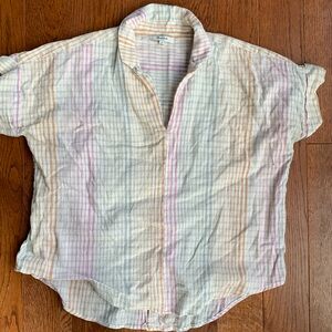 Madewell popover shirt, size medium